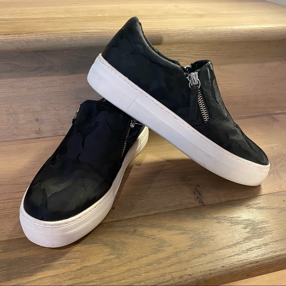 Steve Madden Black Camo Platform Sneakers